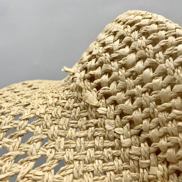 On 34th Beige & Pink Straw Bucket Hat - Picture 10 of 10